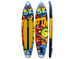 Skatinger Graffiti Yellow Touring SUP deska – Drznost, Kontrast, Zmogljivost