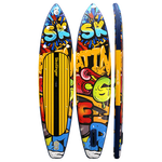 Skatinger Graffiti Yellow Touring SUP deska – Drznost, Kontrast, Zmogljivost