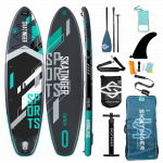 Skatinger Grey Sports Yoga SUP deska – Fokus, Moč, Natančnost