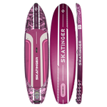 Skatinger Leafy Expedition Pink Allround SUP deska – Stil, Stabilnost, Vzdržljivost