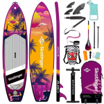 Skatinger Upgraded Sunrise Allround SUP deska – Avantura, Drsenje, Tropi