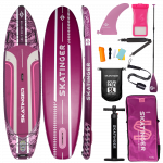 Skatinger Leafy Expedition Pink Allround Paddle SUP Board – Style, Stability & Endurance