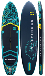 Skatinger Prana Dark Blue Allround SUP deska – Stabilnost, Oprijem in Varnost