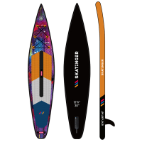 Skatinger CMYK Orange Racing SUP deska – Ostrina, Moč, Neustavljivost