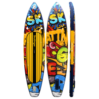 Skatinger Graffiti Yellow Touring SUP deska – Drznost, Kontrast, Zmogljivost
