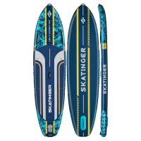 Skatinger Leafy Expedition Blue Allround SUP deska – Hitrost, Stabilnost, Nadzor