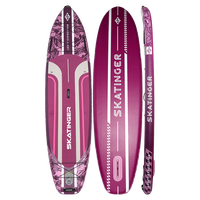 Skatinger Leafy Expedition Pink Allround SUP deska – Stil, Stabilnost, Vzdržljivost