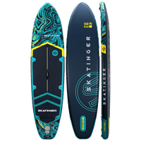 Skatinger Prana Dark Blue Allround SUP deska – Stabilnost, Oprijem in Varnost