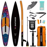 Skatinger CMYK Orange Racing SUP Board