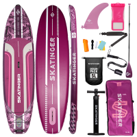 Skatinger Leafy Expedition Pink Allround Paddle SUP Board – Style, Stability & Endurance