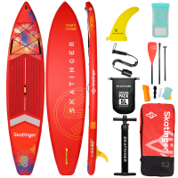 Skatinger Magma Red Allround Paddle SUP Board – Flow, Performance & Energy