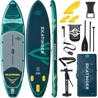 Skatinger Fishing Green Touring Paddle SUP-deska – robustna, stabilna in za raziskovanje