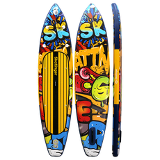 Skatinger Graffiti Yellow Touring SUP deska – Drznost, Kontrast, Zmogljivost