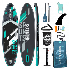 Skatinger Grey Sports Yoga SUP deska – Fokus, Moč, Natančnost