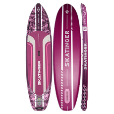 Skatinger Leafy Expedition Pink Allround SUP deska – Stil, Stabilnost, Vzdržljivost