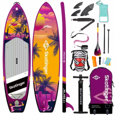 Skatinger Upgraded Sunrise Allround SUP deska – Avantura, Drsenje, Tropi