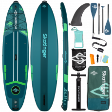 Skatinger Ice Age Green Touring SUP deska – Stabilnost, Nadzor, Avantura