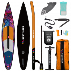 Skatinger CMYK Orange Racing SUP Board