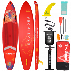 Skatinger Magma Red Allround Paddle SUP Board – Flow, Performance & Energy