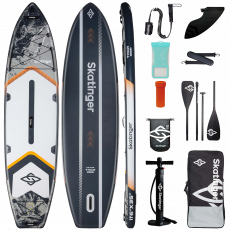 Skatinger Thor Grey Allround SUP deska – Široka, Stabilna, Močna