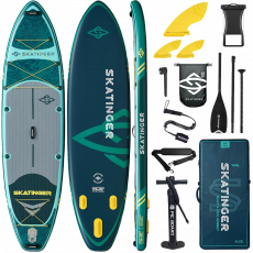 Skatinger Fishing Green Touring Paddle SUP-deska – robustna, stabilna in za raziskovanje