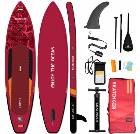 Skatinger Chance Red Allround SUP deska – Okretnost, Moč, Zanesljivost