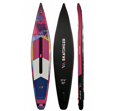 Skatinger CMYK Pink Racing SUP deska – Hitrost, Natančnost, Izraz