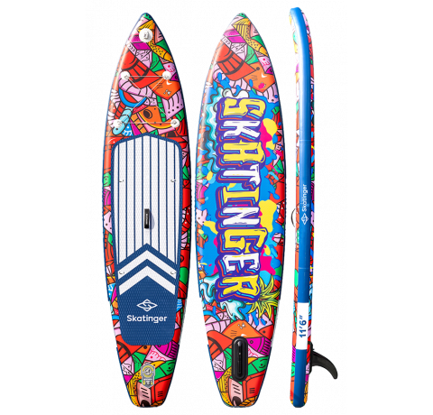 Skatinger Graffiti Red Touring SUP deska – Stabilnost, Nadzor, Izraz