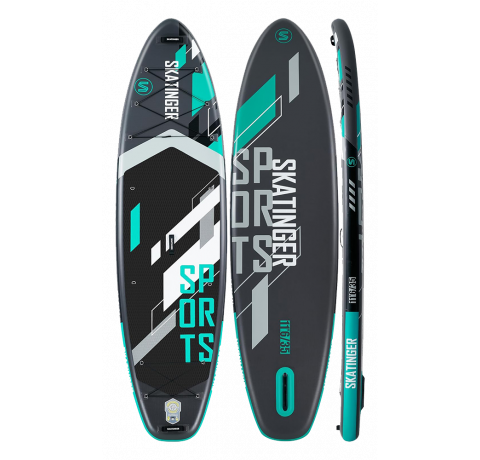 Skatinger Grey Sports Yoga SUP deska – Fokus, Moč, Natančnost