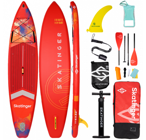 Skatinger Interstellar Red Touring SUP deska – Energija, Slog, Zmogljivost