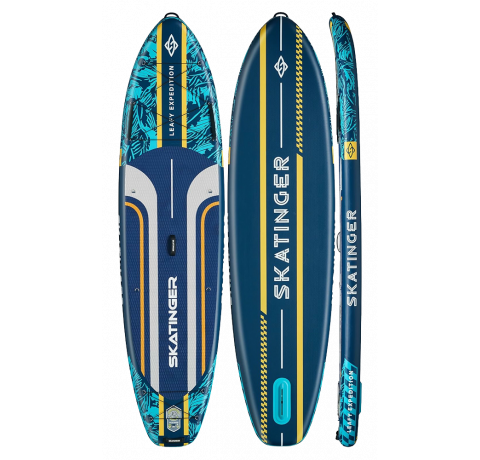 Skatinger Leafy Expedition Blue Allround SUP deska – Hitrost, Stabilnost, Nadzor