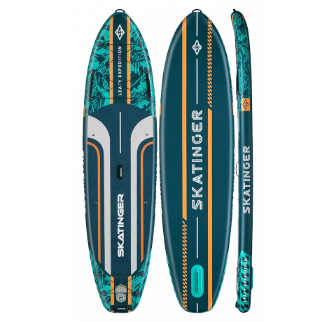 Skatinger Leafy Expedition Green Allround SUP deska – Stabilnost, Vzdržljivost, Nadzor