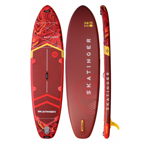 Skatinger Magma Red Allround SUP Deska – Pretok, Zmogljivost in Energija