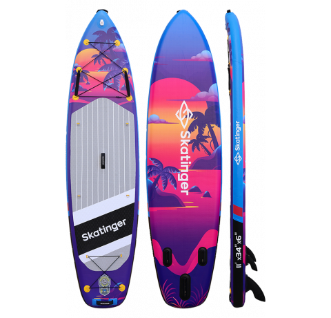 Skatinger Upgraded Sunset Allround SUP deska – Nadzor, Tok, Vzdržljivost