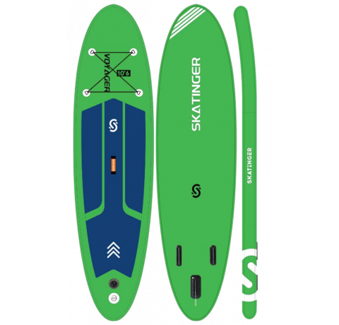 Skatinger Voyager Grass Green Allround SUP deska – Svežina, Stabilnost, Nadzor