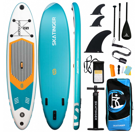 Skatinger Voyager Lake Blue Allround SUP deska – Umirjena, Osvežujoča, Uravnotežena
