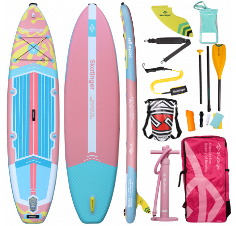 Skatinger White Night Glow SUP deska – Stabilnost, Udobje, Sprostitev