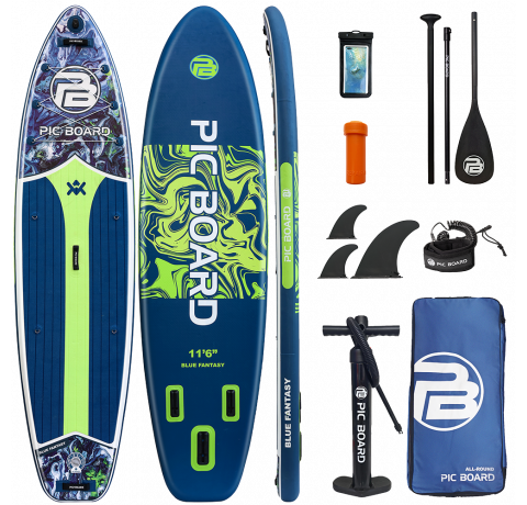 Skatinger Blue Fantasy Allround SUP deska – Energija, Udobje, Nadzor