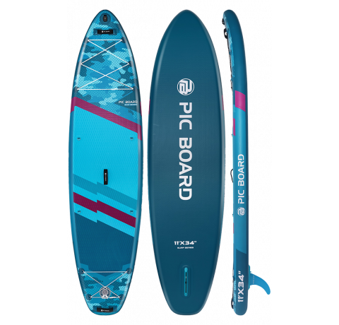 Skatinger Camouflage Blue Allround SUP deska – Moč, Stabilnost, Nadzor