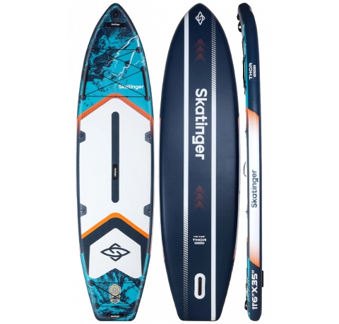 Skatinger Thor Blue Allround Paddle SUP Deska – Lahka, Gladka, Nadzor