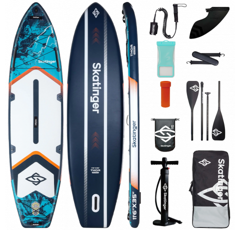 Skatinger Thor Blue Allround Paddle SUP Deska – Lahka, Gladka, Nadzor