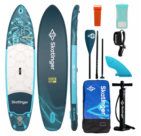 Skatinger Turtle Allround Paddle SUP Deska – Vzdržljivost, Udobje, Edinstvenost