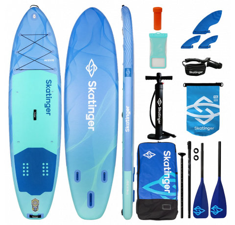 Skatinger Wave Blue Allround SUP deska – Stabilna, Varna, Močna
