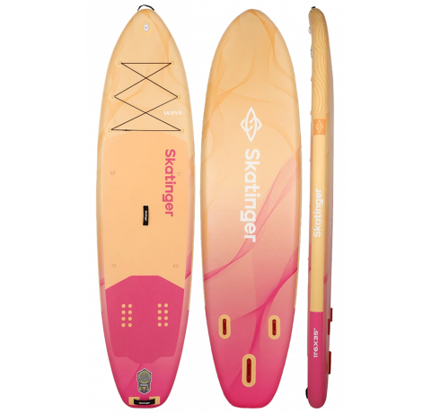 Skatinger Wave Yellow Allround SUP deska – Elegantna, Stabilna, Varna
