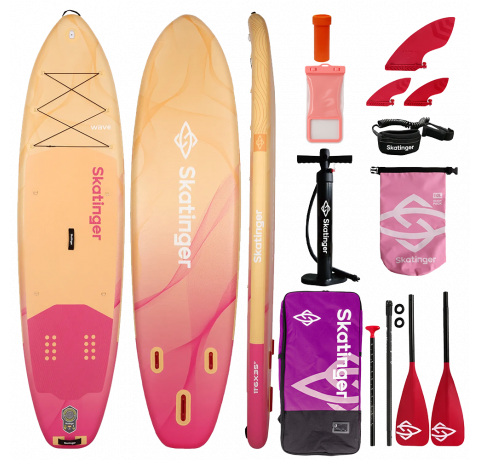 Skatinger Wave Yellow Allround SUP deska – Elegantna, Stabilna, Varna