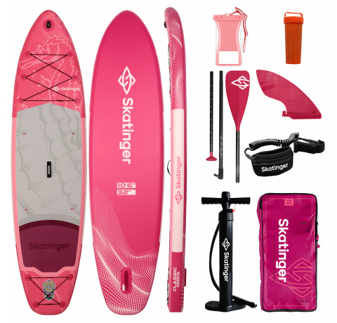 Skatinger Seahorse Pink Touring SUP-deska za veslanje – eleganca, udobje in svoboda