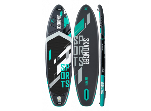 Skatinger Grey Sports Yoga SUP deska – Fokus, Moč, Natančnost