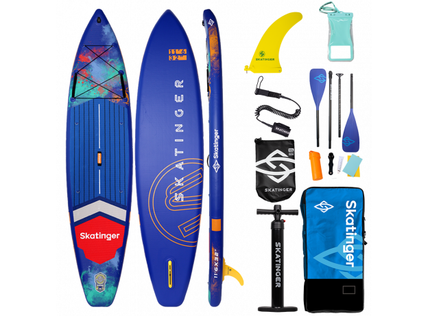 Skatinger Interstellar Blue Touring SUP deska – Stabilnost, Slog, Vsestranskost