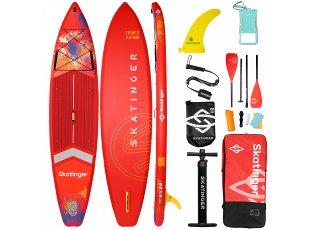 Skatinger Interstellar Red Touring SUP deska – Energija, Slog, Zmogljivost
