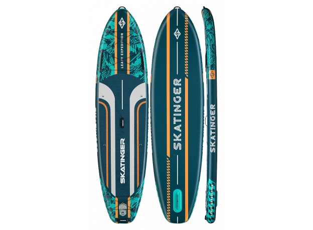 Skatinger Leafy Expedition Green Allround SUP deska – Stabilnost, Vzdržljivost, Nadzor